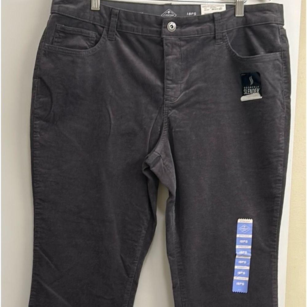 St. John's Bay Secretly Slender Womens straight leg Corduroy Pant - Plus